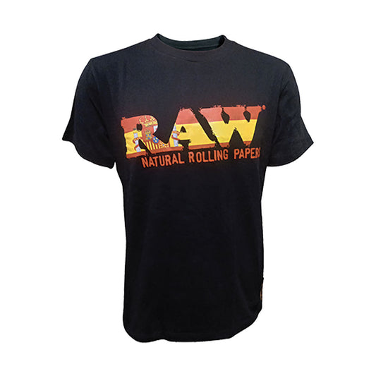 RP X RAW BLACK SPANISH FLAG LOGO - SMALL (S)