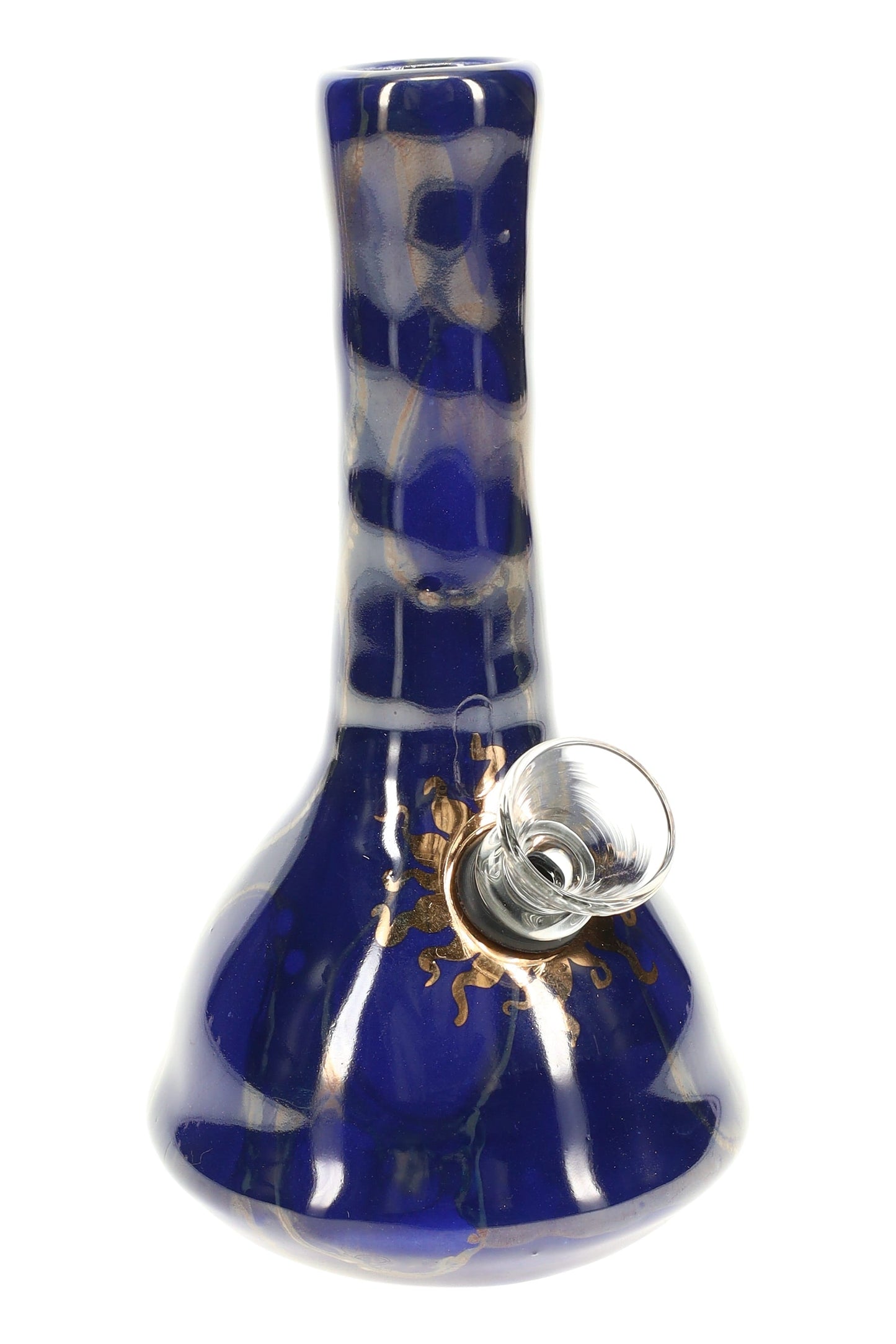 Ancient Creations Ceramics Mini Ceramic Water Pipe – 5″ – US-Made
